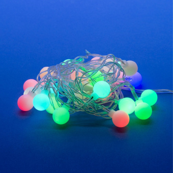 ULD-S0280-025-DTA RGB IP20 RAINBOW Гирлянда светодиодная Радуга . 25 светодиодов. 2.8 м. RGB. IP20. провод прозрачный.